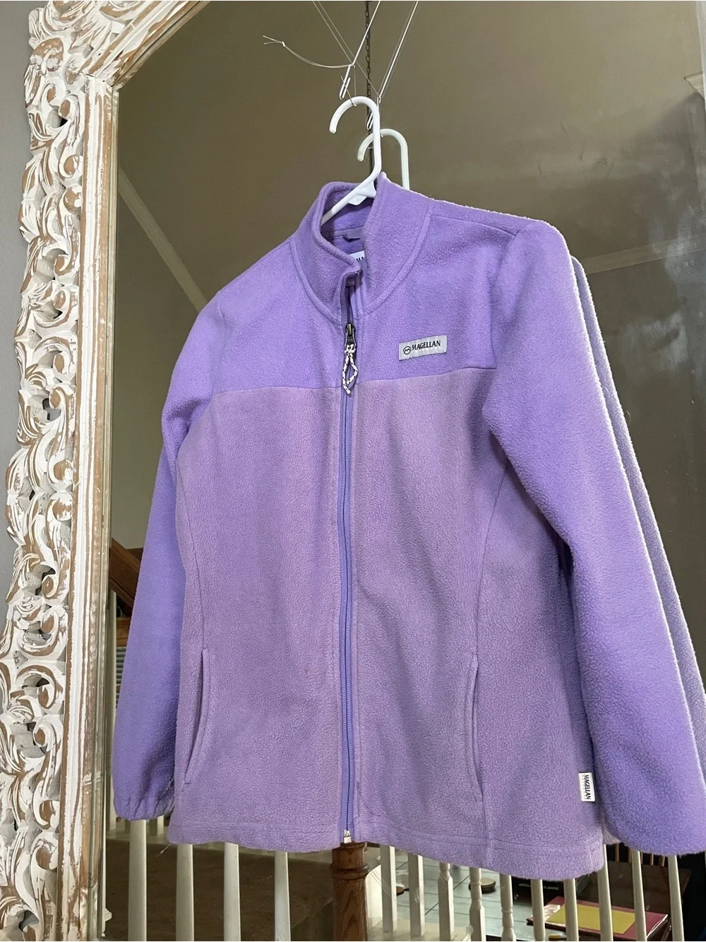Magellan Outdoors Purple Girls' Full-Zip Fleece Jacket